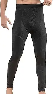 [Generic] Mens Fleece Pants, Men's Warm Sweatpants, Warm Pants Winter Sports Trousers, Breathable Men's Sports Trousers, Graphene Knee Pads, Trousers for Season F