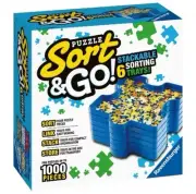 Ravensburger Puzzle Sort & Go • 6 Stackable Sorting Trays Up To 1000 Pieces