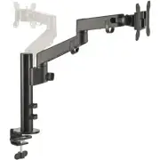 SIIG Single Pole Arm Multi-Angle Replaceable Articulating Monitor Desk Mount -