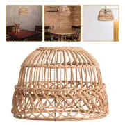 Imitation Rattan Woven Farmhouse Hanging Lamp Shade Pendants Light Fixture Shade