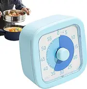 Visual Timer for Kids, 60-Minute Countdown Timer, Silent Time Management Tool, Easy-to-Use Visual Aid for Kitchen, Cooking, Homework, Shower Routine, Classroom Organization