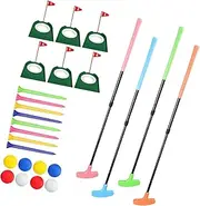 ａ aternee Retractable Golf Putter Adjustable Telescopic Right Left Handed Golf Equipment Two Ways Golf Putter with Golf Balls for Lawn