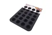 Daily Bake Silicone 24-Cup Mini Muffin Pan - Charcoal