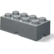 LEGO Storage Products: 40040654 8-Stud Brick Dark Stone Grey NEW