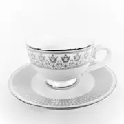 Dankotuwa Dilini Platinum 08pcs Teacups & Saucer Set