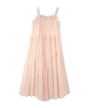 Chloé Kids Ruffled Trim Dress 12,8Y,4Y,14Y,6,12Y,10Y peach pink