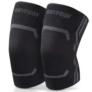 2 PACK Knee Compression Sleeve for Men Women Support Brace for Work Out Running