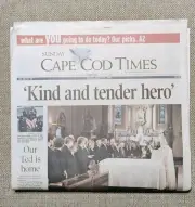 2 NEWSPAPERS EDWARD TED KENNEDY DEATH CAPE COD TIMES HYANNIS AUGUST 2009