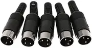 DIN Mini Pin Male Plug Audio Jack Connector for Keyboard/Mouse DIY 3 Pin