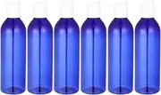 250ml Empty Squeeze Soap Bottles - 6 Pack Travel Size Cosmetic Containers with Disc Cap for Shampoo - Lotion and Shower Gel for On The Go Use