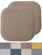 Alexis Memory Foam No Slip Back 16 x 16 Chair Pad Cushion 2, 4, 6 or 12 Pack