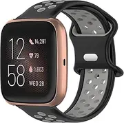 Rainbow Sport Bands Compatible with Fitbit Versa/Versa 2/Versa Lite/Versa Special Edition for Women Men, Soft Silicone Strap Replacement Wristband for Fitbit Versa 2/Versa Smart Watch