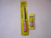 2) Vintage Stanley Handyman Slot Screwdrivers 6",Stubby 1-1/2 USA