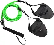 Zxpjkyu Swimming Arm Trainer, Resistance Bands, Exercise Bands Set with Hand Paddle Builder Equipment for Pilates, Arm Strengthening, Sports Accessories, Green