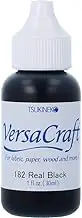 Tsukineko Versacraft Fabrico Ink Refill, 182 Black