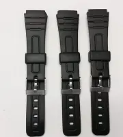 3 Bands Fits CASIO F91W F-94WA F105W F28W F-106W F93W 18mm 3 Replacement Bands