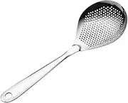 Garneck Stainless Steel Slotted Spoon Colander for Filtering Pepper and Oil Ergonomic Long Handle Easy to Clean for Hot Pot and Cooking Convenient Storage Hook