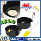 Egg Boiler Stainless Steel Egg Cooker Collapsible Hang Ear Poached Egg Cup GV