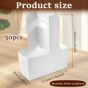50 Pcs Space Saving Cup Carrier Easy Assembly Coffee Cup Holder with xiVwz