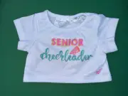 Build a Bear Teddy Bear Clothing- Varsity Spirit Senior Cheerleader T-Shirt NEW