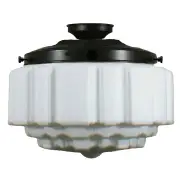 12 1/4 inch Batten Fix Light w 14 inch St Kilda Opal Matt
