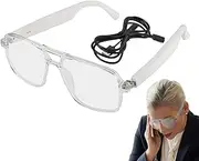 Translation Glasses,Smart Simultaneous Interpretation Glasses - Stylish Multifunctional Eyewear with Long-Lasting Battery for Language Calling Reading Women