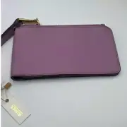 AIMEE KESTENBERG Lavender Purple Leather 4 x 7.5 Slim Wristlet Wallet New