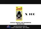 100 x Little Trees Air Freshener Black Ice - Car Truck Taxi uber Home Office