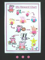 REWARD CHART - Peppa Pig - ADHD Autism SEN PECS Visual behavioural aid