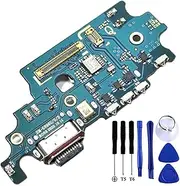 Galaxy S21+ 5G USB Charging Port Flex Cable Replacement SM-G996U Type C Charger Dock Board Flex Cable Connector for Samsung S21 Plus 5G USA 6.7" G996U Port Flex Cable Repair Part with Tools