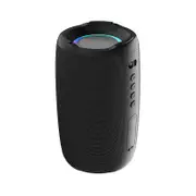 Nevenka S61 Portable Bluetooth Speaker HIFI Stereo Wireless with Colorful Lights for Home Outdoor-Black