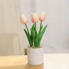 3 Heads Artificial Bonsai Flowers Vivid Fake Plants Office Desk