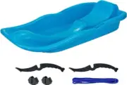 Rockible Snow Sled Luge Outdoor Ski Board Toboggan for Kids, Adults