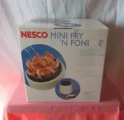 NESCO ALL IN ONE MINI FRY N FONDUE MINI DEEP FRYER & 7 PC FONDUE SET NEW