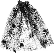 Beavorty Halloween Cloak for Spiderweb Cape Lightweight Mesh Costume for Cosplay Durable and Comfortable Halloween Cloak for Role Play and Parties Tulle Spider Cape