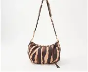 Vince Camuto Washable Nylon Crossbody - Harlo Brown Zebra Bag A458908