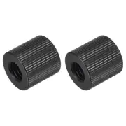 Mic Stand Adapter 1/4-20 Female to 3/8-16 Female Black 2 Pcs