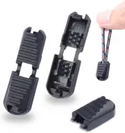 25 Pack Zipper Pull Tabs Cord Ends Tips Shoe Lace End Clips Cord Lock for Par...