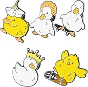 [LIFKOME] 1set Cute Cartoon Brooch Pin Adorable Animal Enamel for Backpacks Hats Clothing Decoration Kawaii Boys and Girls Teens