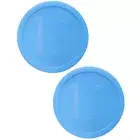 Pyrex 323-PC 1.5qt Marine Blue Plastic Round Mixing Bowl Lids (2-Pack)