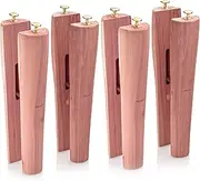 [HOUNDSBAY] Cedar Boot Tree Shaft Shaper, Tall Boot Inserts Shape Holders - Boot Trees, Stand for Men & Women, Brown, 12 Inch