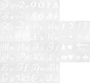CORHAD 40pcs DIY Hollow Letter Stencils Durable Painting Templates for Crafts Drawing Scrapbooking and Wall Art for Creative Projects and Imaginative Play