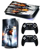 1st Edition PS5 Themed Decal Sticker Wrap For Disc Edition Console - Battlefield V