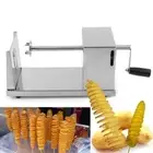 Stainless Steel Manual Twisted Potato Slicer Spiral Vegetable Cutter Chopper