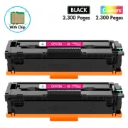 2PK 410A Magenta Toner Fits for HP CF413A LaserJet Pro M452dn M452nw MFP M477fdw