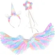 Baluue 1Set Glowing Costume for Rainbow Dress Up for Parties Stage Performances Comfortable Eye Catching Prop