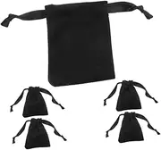 GLSTOY 5 Pcs Elegant Drawstring Pouches for Jewelry Candy and Party Favors Versatile Soft Velvet Bags for Birthday Treats and Wedding
