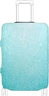 [Joisal] Honeydew Suit Case Cover Fit 18-32 Inch Suitcase Covers for Luggage Tsa Approved, Suitcase Identifiers, Light Blue Glitter Sparkle, S 18-20 in