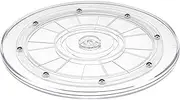 [Kepfire] Acrylic Lazy Susan Turntable 9 inch Clear Organizer Bearing Revolving Display Base Kitchen Pantry Cabinet Decorating Spice Cake Rack