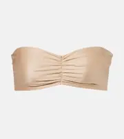 [Jade Swim] Jade Swim Ava ruched bikini top AU 10 beige